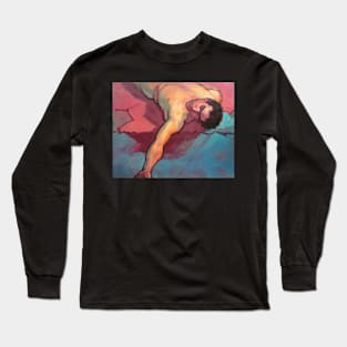 Fallen man ~ oil Long Sleeve T-Shirt